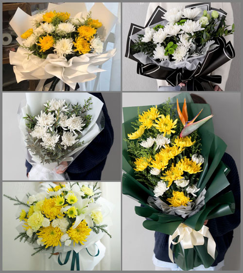 河南新乡封丘县黄陵镇白事花束代送
